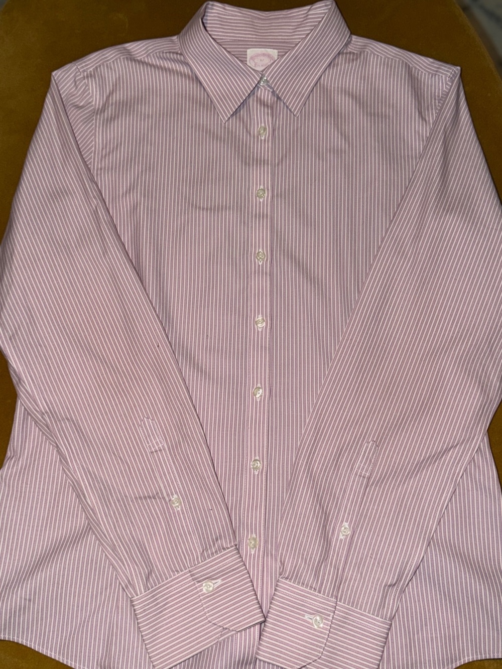Brooks Brothers Tailored Fit Pink Striped
Button Down Shirt - Women's Size 12